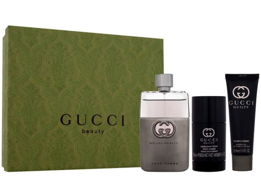 Gucci Guilty Pour Homme Eau de Toilette 3PCS by Gucci - PERFUME BOUTIQUE
