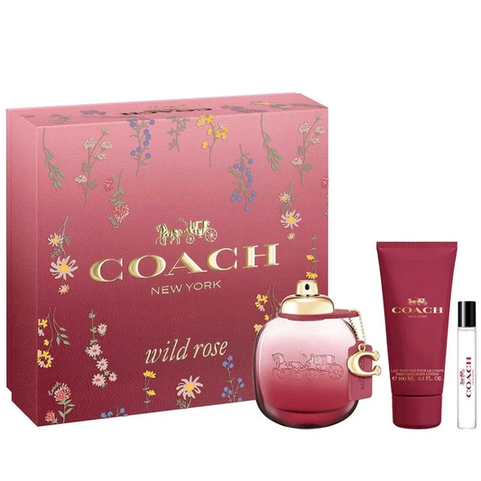 Wild Rose Women 3-PC Gift Set by Coach Eau de Parfum - PERFUME BOUTIQUE