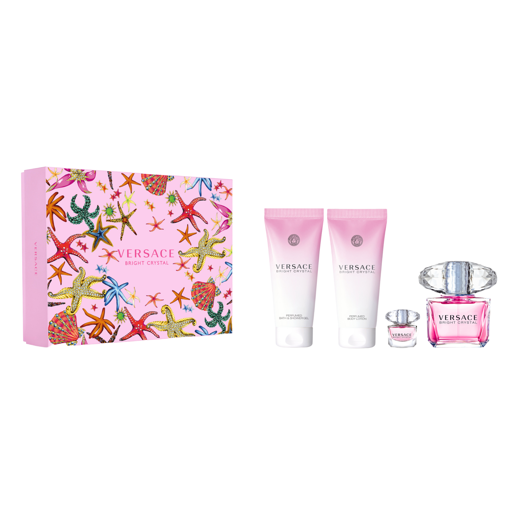 Bright Crystal Women 4pc Gift Set by Versace Eau de Toilette