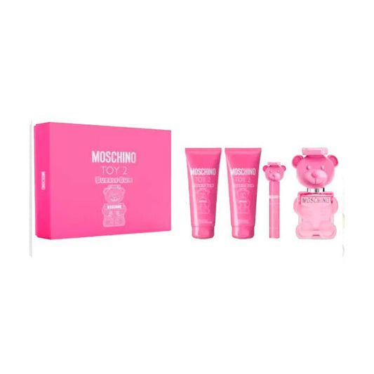 Toy 2 Bubble Gum 4 PC Woman's Gift Set by Moschino Eau de Toilette - PERFUME BOUTIQUE