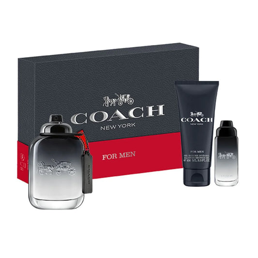 Coach New York Men 3pc Set by Coach Eau de Toilette - PERFUME BOUTIQUE