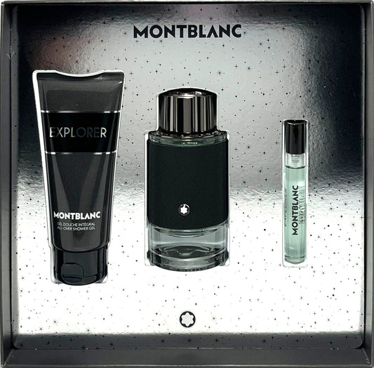 Explorer Mont Blanc Men 3-Piece Set eau de Parfum - PERFUME BOUTIQUE