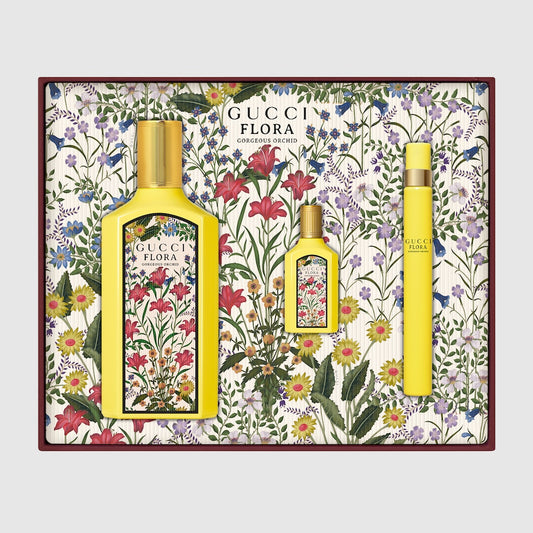 Gucci Flora Gorgeous Orchid Eau de Parfum 3PC Gift Set by Gucci - PERFUME BOUTIQUE