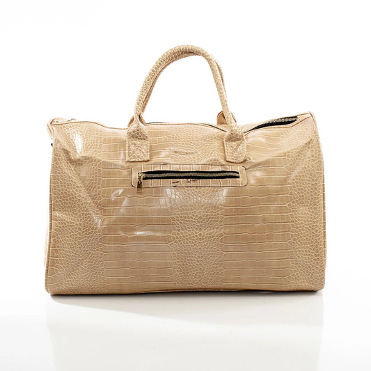 Mocha Leather Travel Bag