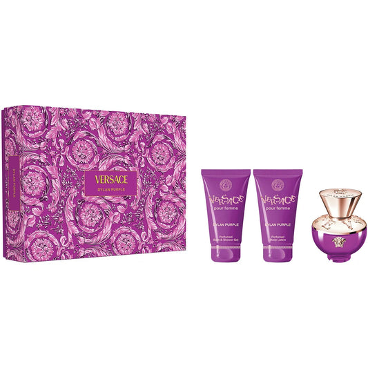 Dylan Purple Pour Femme Eau de Parfum 3PCS by Versace - PERFUME BOUTIQUE
