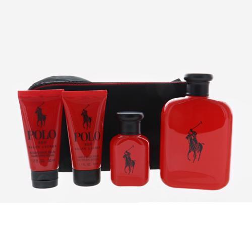 Polo Red 5 Piece Men Gift set eau de Toilette - PERFUME BOUTIQUE
