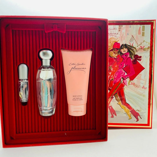 Pleasures 3pc 1.7 Women Gift Set by Estee Lauder eau de Parfum - PERFUME BOUTIQUE