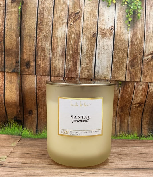 Scented Candle Santal Patchouli Nicole Miller Shape Round - PERFUME BOUTIQUE
