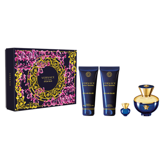 Dylan Blue Pour Femme Eau de Parfum 4PCS by Versace - PERFUME BOUTIQUE