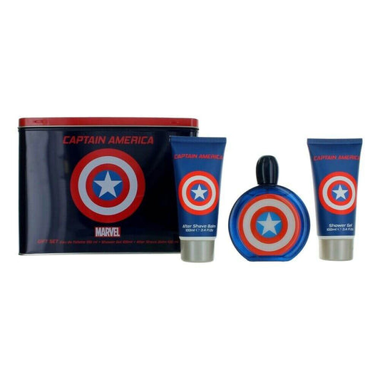 Captain America Kids 3-Piece Gift Set by Marvel eau de Toilette - PERFUME BOUTIQUE