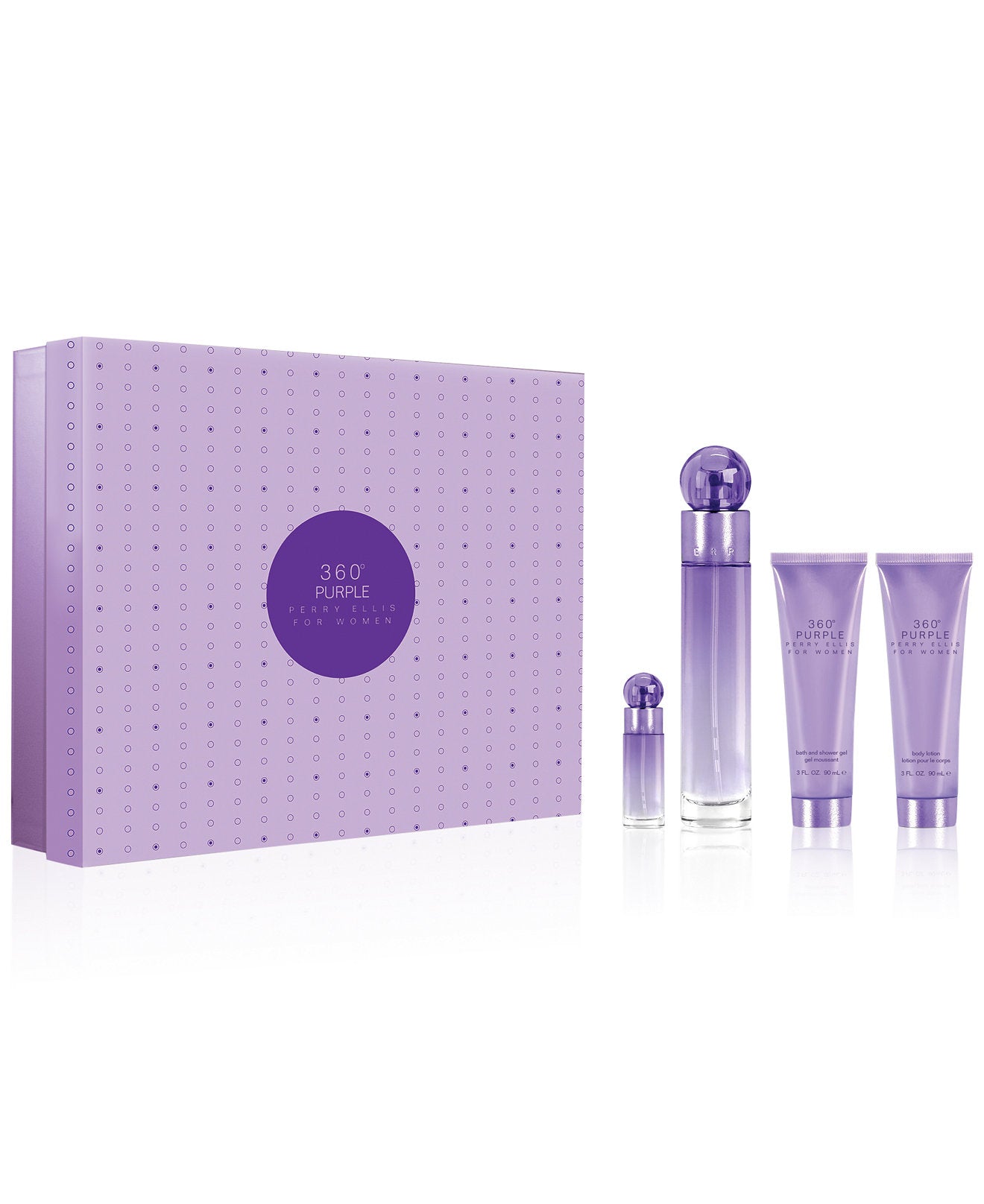 360 Purple Women Gift Set by Perry Ellis Eau de Parfum – PERFUME