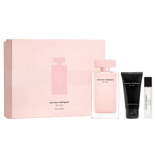 Narciso Rodriguez For Her 3-PC Gift Set eau de Parfum - PERFUME BOUTIQUE