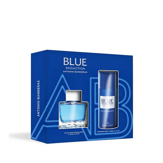 Blue Seduction Men 2-Piece Gift Set by Antonio Banderas Eau de Toilette - PERFUME BOUTIQUE