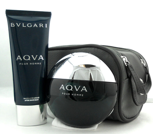 Aqva Pour Homme Eau de Toilette Gift Set 3pcs by Bvlgari - PERFUME BOUTIQUE