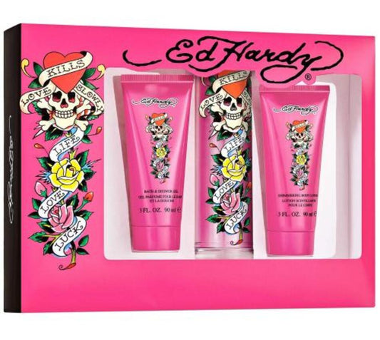 Ed Hardy Love Kills Slowly Women Gift Set by Ed Hardy Eau de Parfum - PERFUME BOUTIQUE