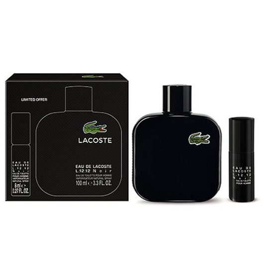 Lacoste L.12.12 Noir Men Gift Set by Lacoste Eau de Toilette - PERFUME BOUTIQUE