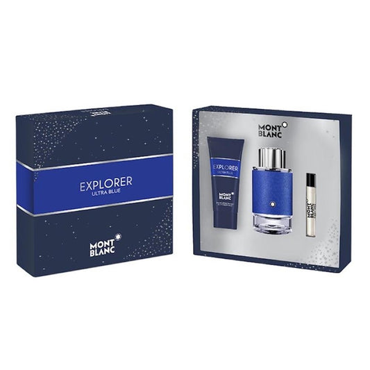 Explorer Ultra Blue Men Gift Set by Mont Blanc Eau de Parfum - PERFUME BOUTIQUE