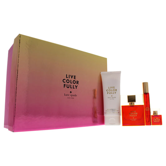 Live Colorfully Women Gift Set 4-Piece by Kate Spade Eau de Parfum - PERFUME BOUTIQUE