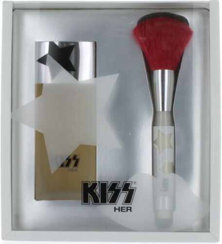 Kiss Her by Kiss Women Gift Set + Powder Brush eau de Parfum - PERFUME BOUTIQUE