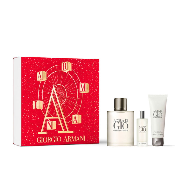 Acqua Di Gio Men 3PC Gift Set by Giorgio Armani Eau de Toilette