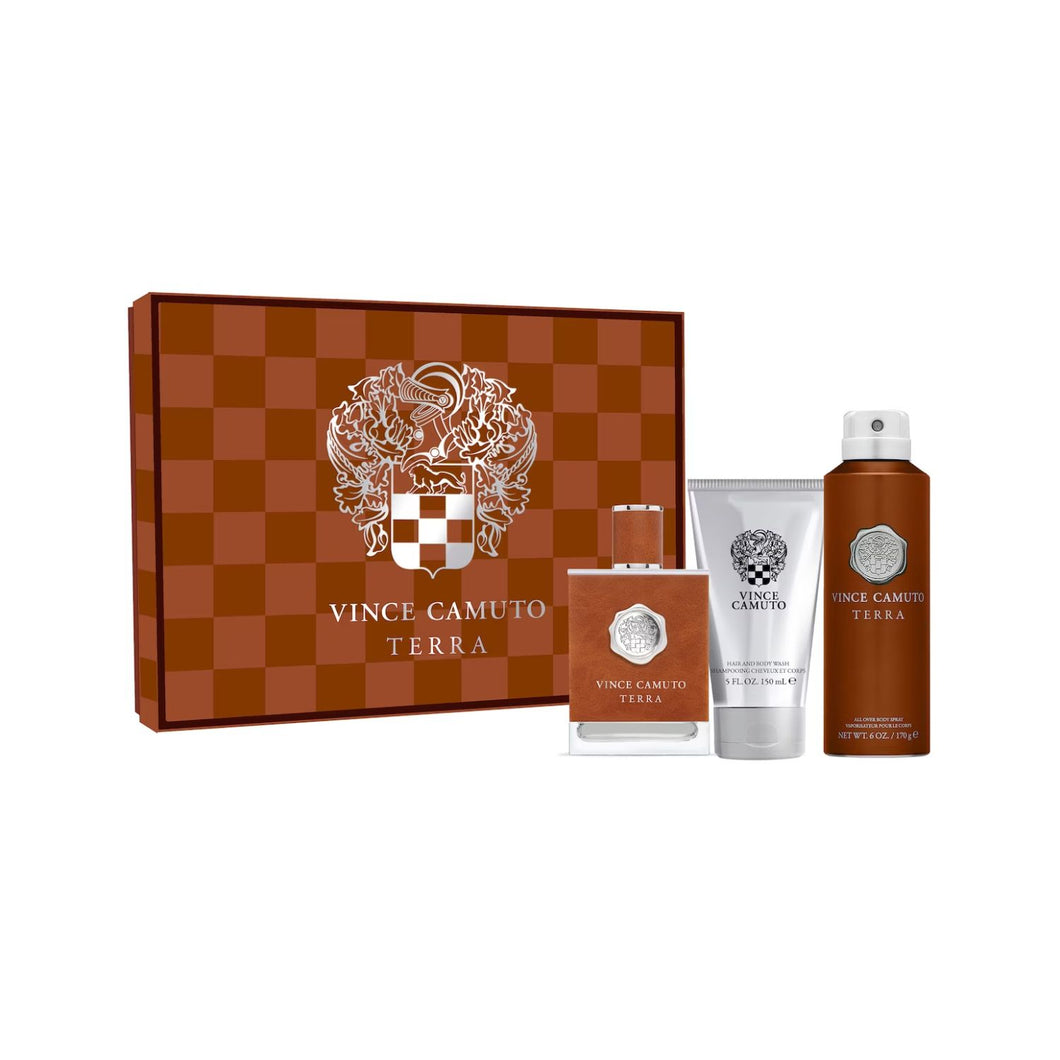 Vince Camuto Terra 3 Piece Gift Set for Men by Vince Camuto eau de Toilette