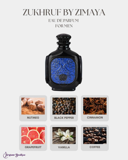Zukhruf Eau de Parfum for Men Zimaya