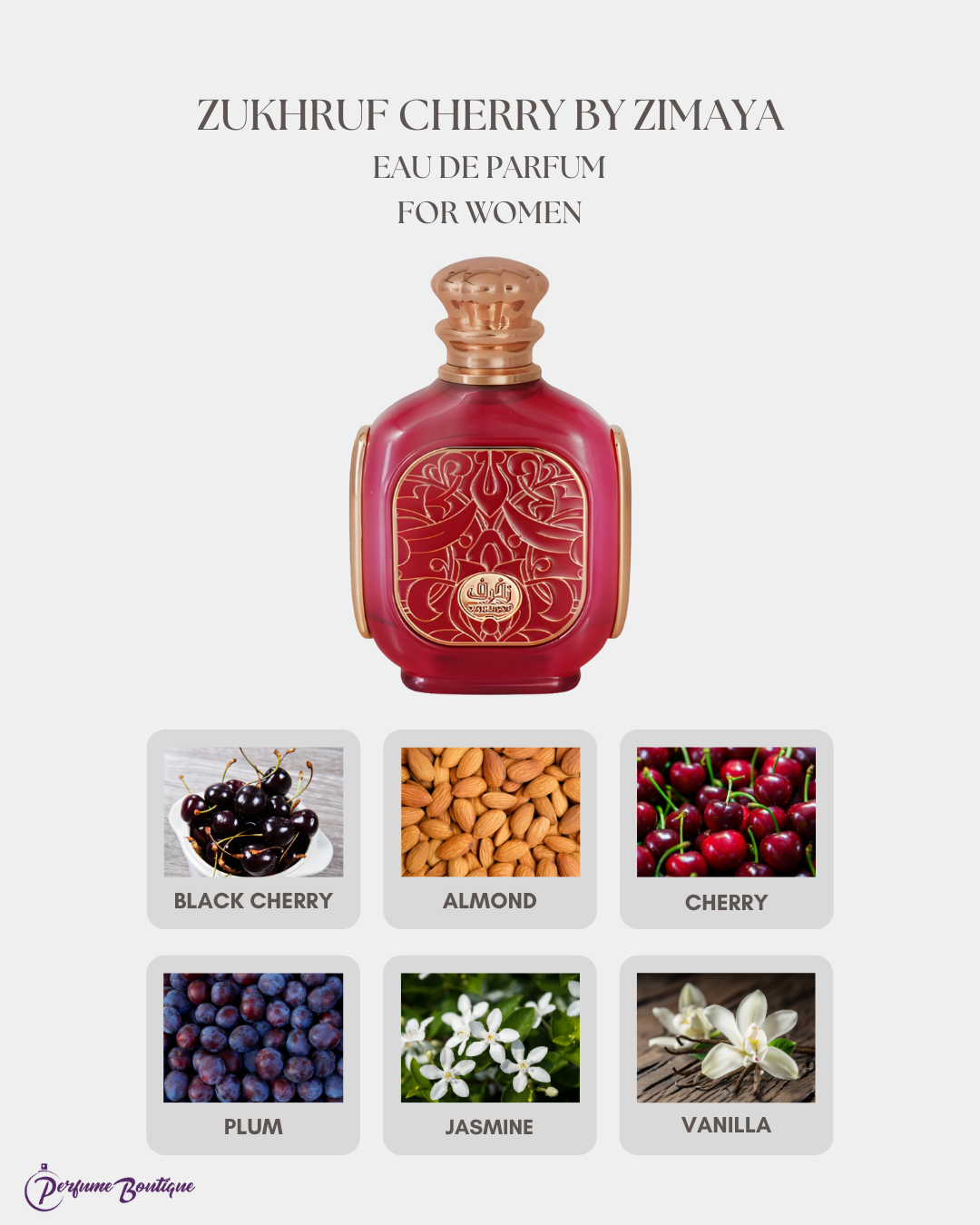 Zukhruf Cherry Eau de Parfum by Zimaya