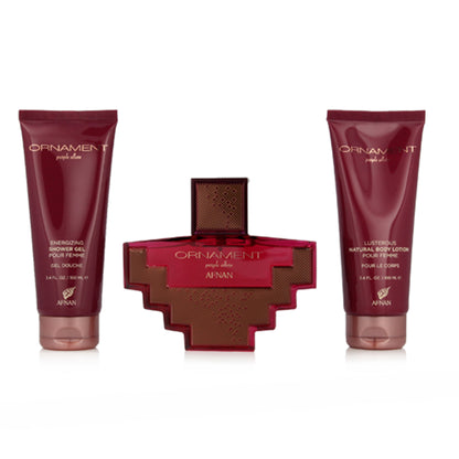 Ornament Purple Allure Eau de Parfum Gift Set by Afnan - PERFUME BOUTIQUE