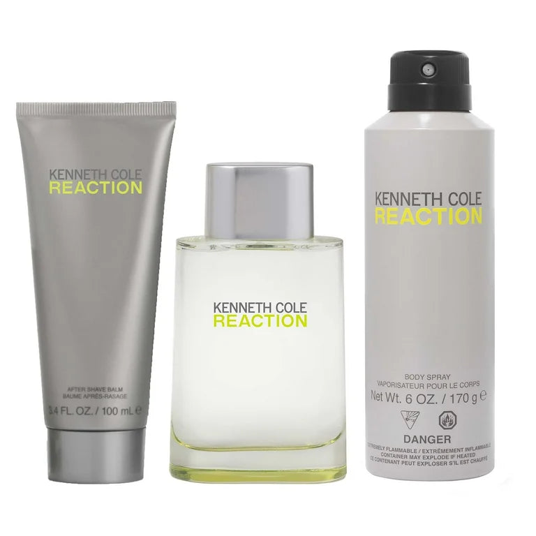 Kenneth Cole Reaction Eau de Toilette Men 3PC Gift Set by Kenneth Cole