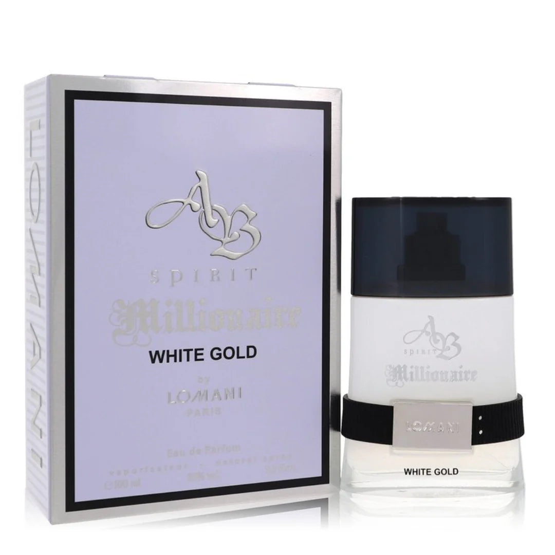 AB Spirit Millionaire White Gold Eau de Parfum by Lomani - PERFUME BOUTIQUE