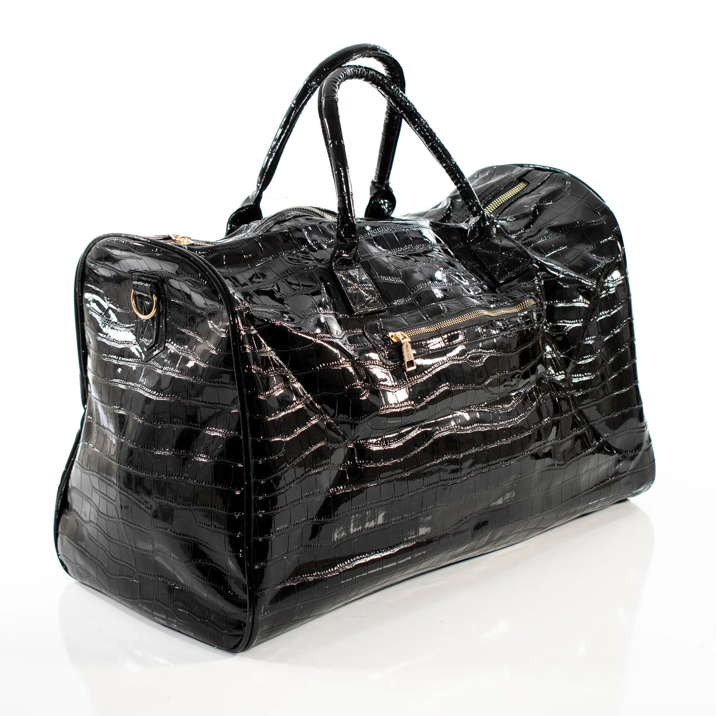 Black Leather Travel Bag