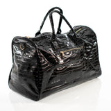 Black Leather Travel Bag