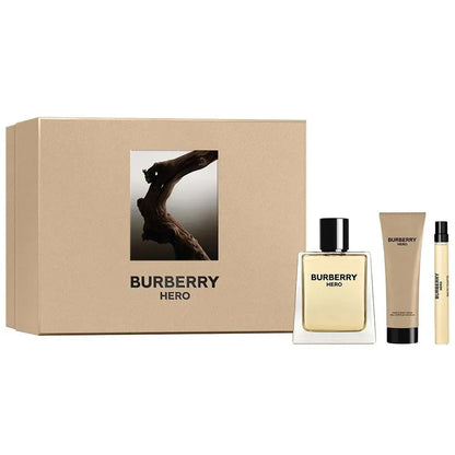 Burberry Hero Eau de Toilette 3-PC Mens Gift Set - PERFUME BOUTIQUE