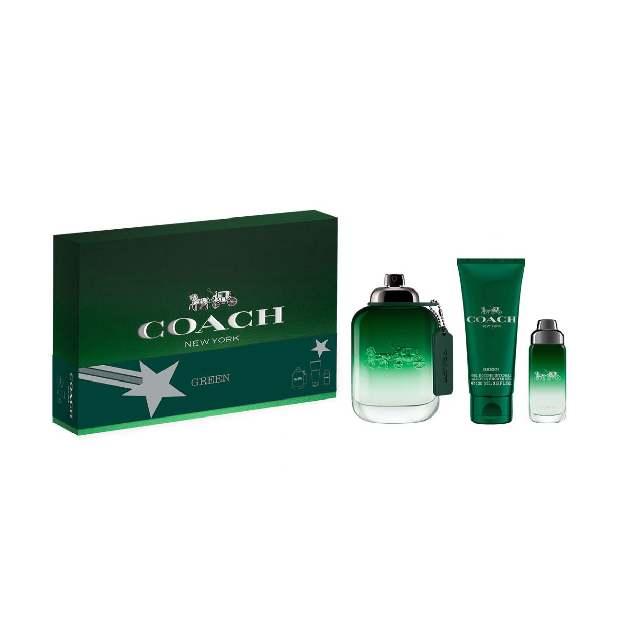 Coach New York Green Men Gift Set by Coach Eau de Toilette – PERFUME ...