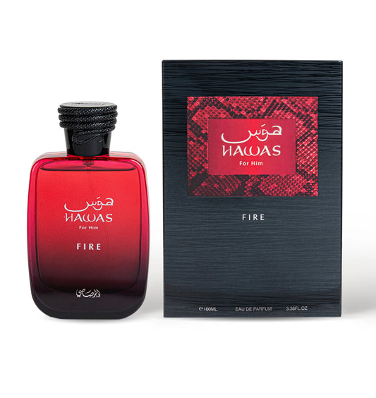 HAWAS FIRE by Rasasi Eau De Parfum (UNISEX) - PERFUME BOUTIQUE