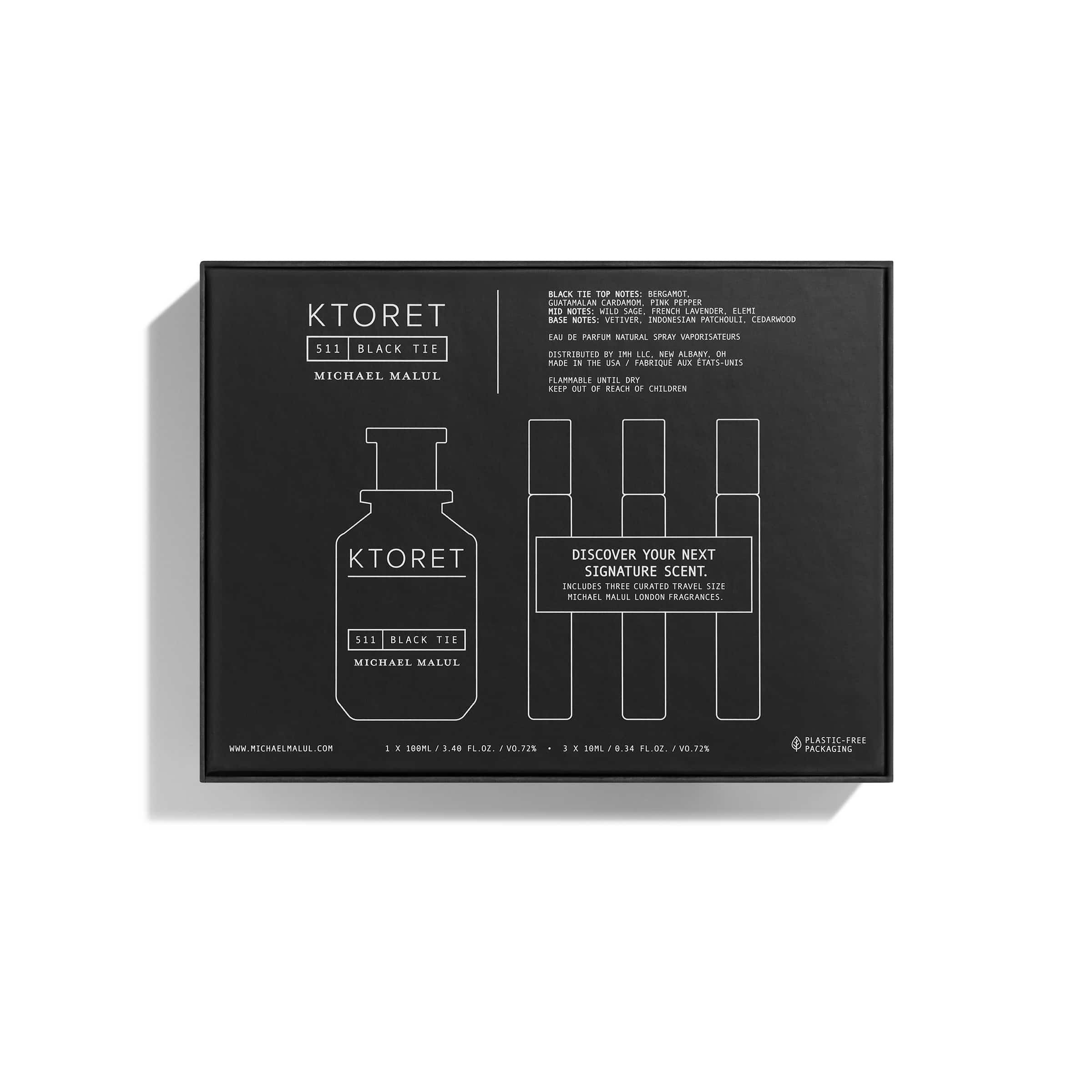 KTORET 511 Black Tie Limited Edition Eau de Parfum GIFT SET by Michael ...