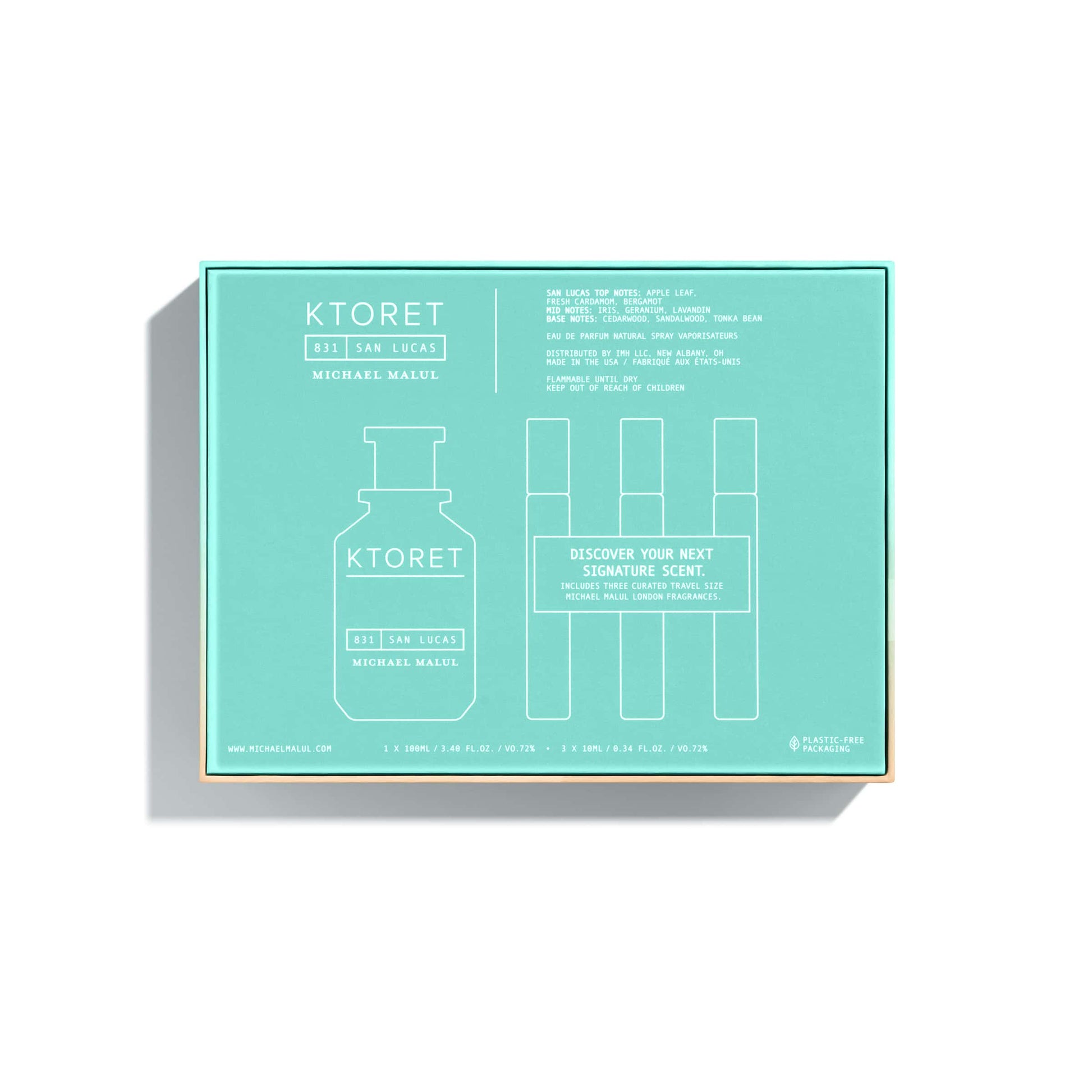 KTORET 831 San Lucas Eau de Parfum GIFT SET by Michael Malul - PERFUME BOUTIQUE