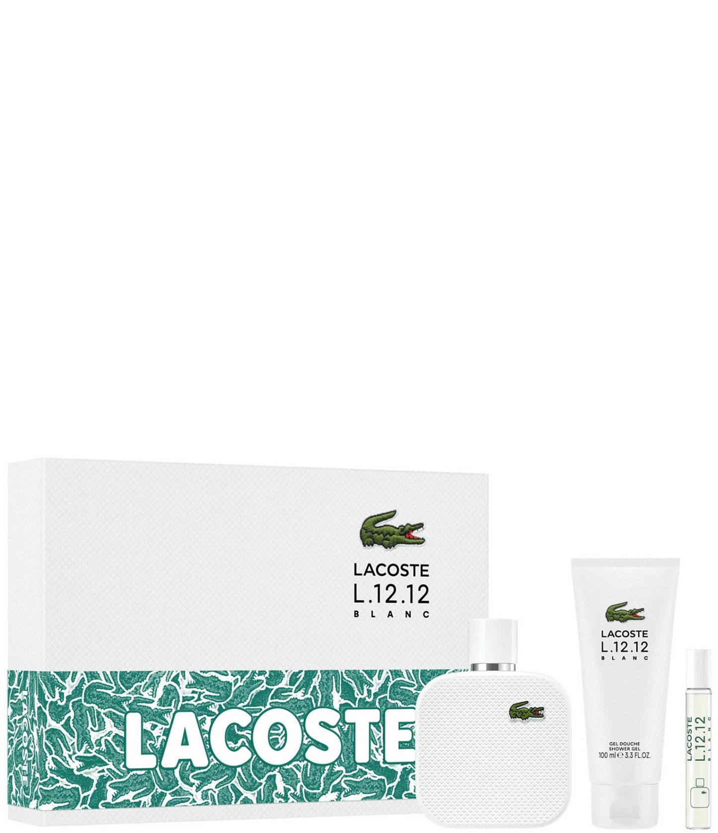 Lacoste L.12.12 Blanc Eau de Toilette Men 3PCS by Lacoste