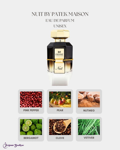 Nuit Prisme Collection Eau de Parfum by Patek Maison