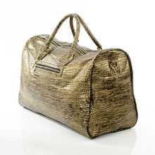 Charger l&#39;image dans la galerie, Matte Gold Leather Travel Bag
