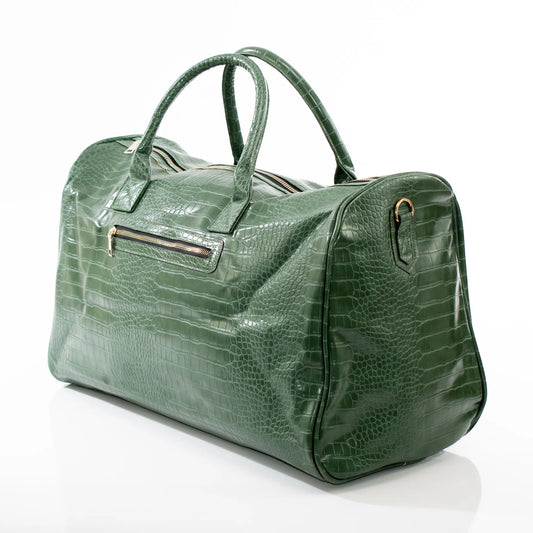 Green Leather Travel Bag - PERFUME BOUTIQUE