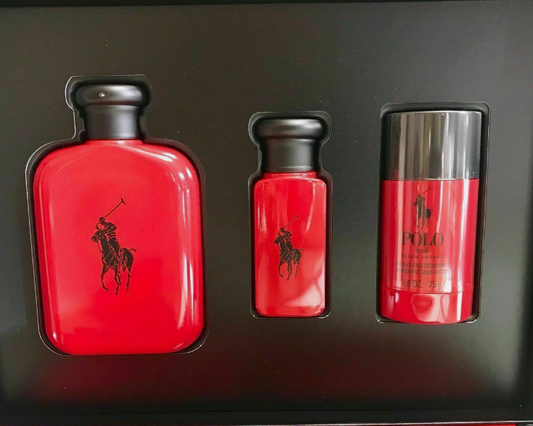 Polo Red 3PC Men Gift set eau de Toilette - PERFUME BOUTIQUE
