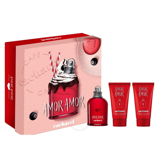 Amor Amor 3PC Gift Set by Cacharel Eau de Toilette - PERFUME BOUTIQUE