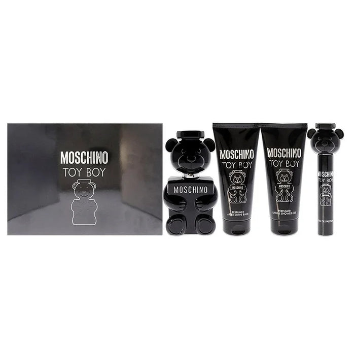 Moschino Toy Boy 4PC Men Gift Set by Moschino Eau de Parfum