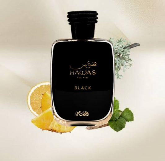 Hawas BLACK for Him by Rasasi | Eau de Parfum - PERFUME BOUTIQUE