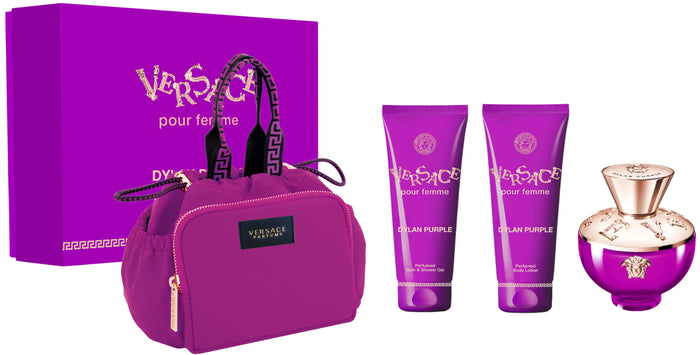 Dylan Purple Versace Pour Femme 4PC Gift Set eau de Parfum