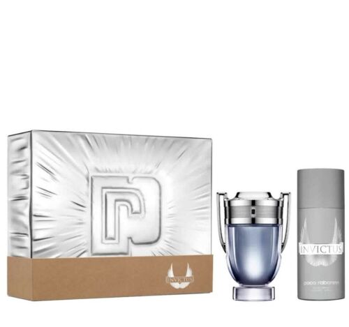 Invictus Eau de Toilette Men 2PC Set 3.4 oz + 5.1 oz Deodorant Spray by Paco Rabanne - PERFUME BOUTIQUE