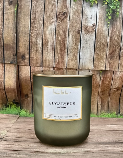 Scented Candle Eucalyptus Neroli Nicole Miller Shape Round - PERFUME BOUTIQUE