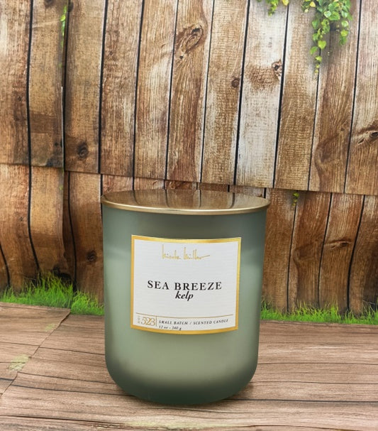 Scented Candle Sea Breeze Kelp Nicole Miller Shape Round - PERFUME BOUTIQUE