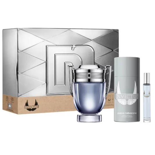 Invictus Men Gift Set 3pc by Paco Rabanne Eau de Toilette